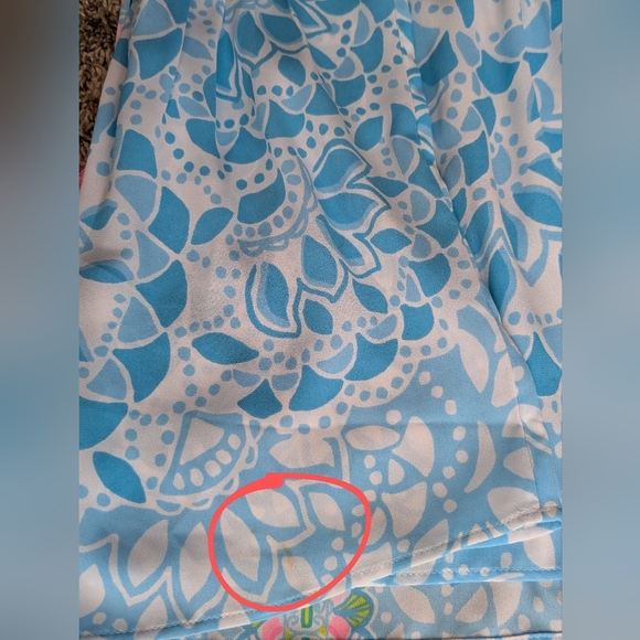 Lilly Pulitzer Marilina Tunic Neon Multicolor Flowy Drawstring Top Size XXS - Picture 6 of 9